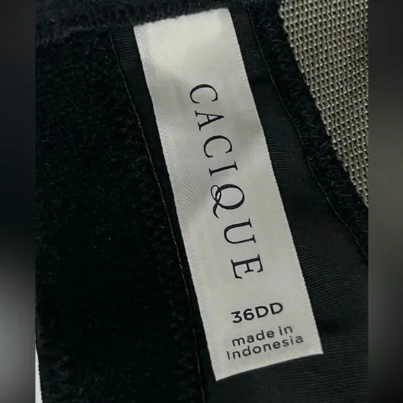 Cacique Black Lace Underwire Bra - Picture 6 of 6